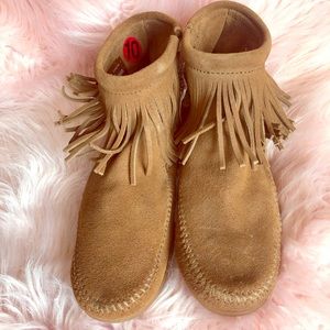 Minnetonka Fringe Ankle Boot